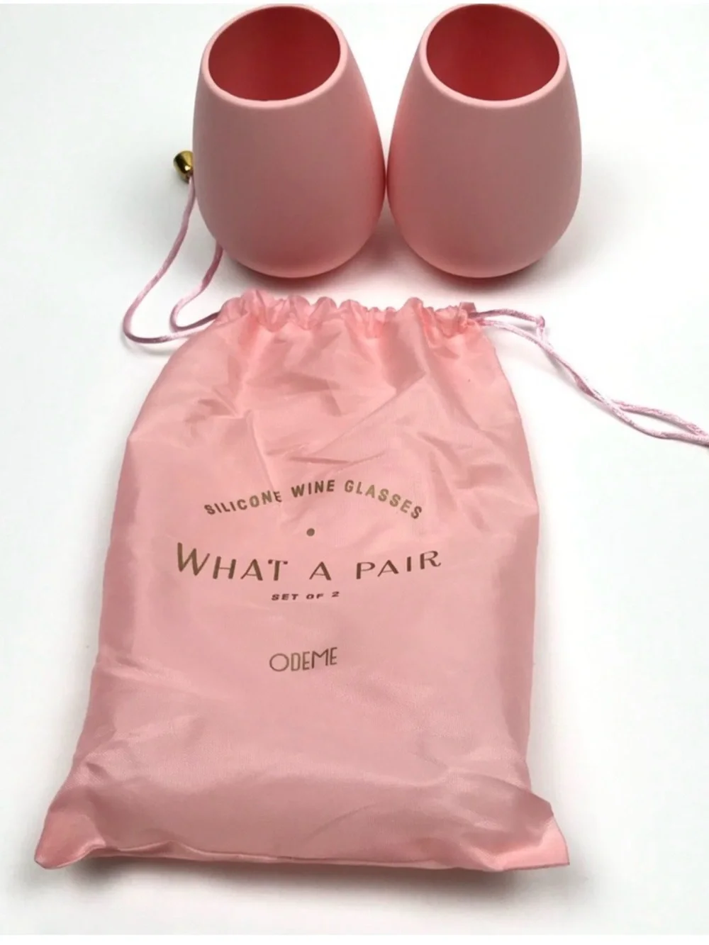 odeme silicone wine glasses. NWT. Dishwasher safe!